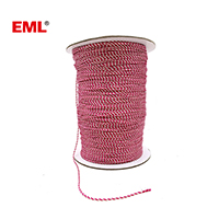 White/Red Twisted Rayon String