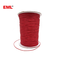 0.8mm Red Waxed Cotton String