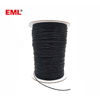 11 Strands Twisted Black Waxed Cotton String
