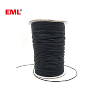 1mm Black Waxed Cotton String