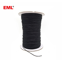 3x4 Twisted Black Waxed Cotton String