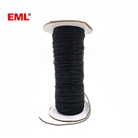 7 Strands Twisted Natural Black Waxed Cotton String
