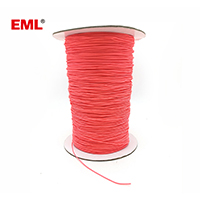 16x1 Fluorescent Red Braided Polyester String